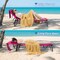 5-Position Adjustable Foldable Chaise Lounge Chair with Removable Pillows and Face Hole for Outdoors